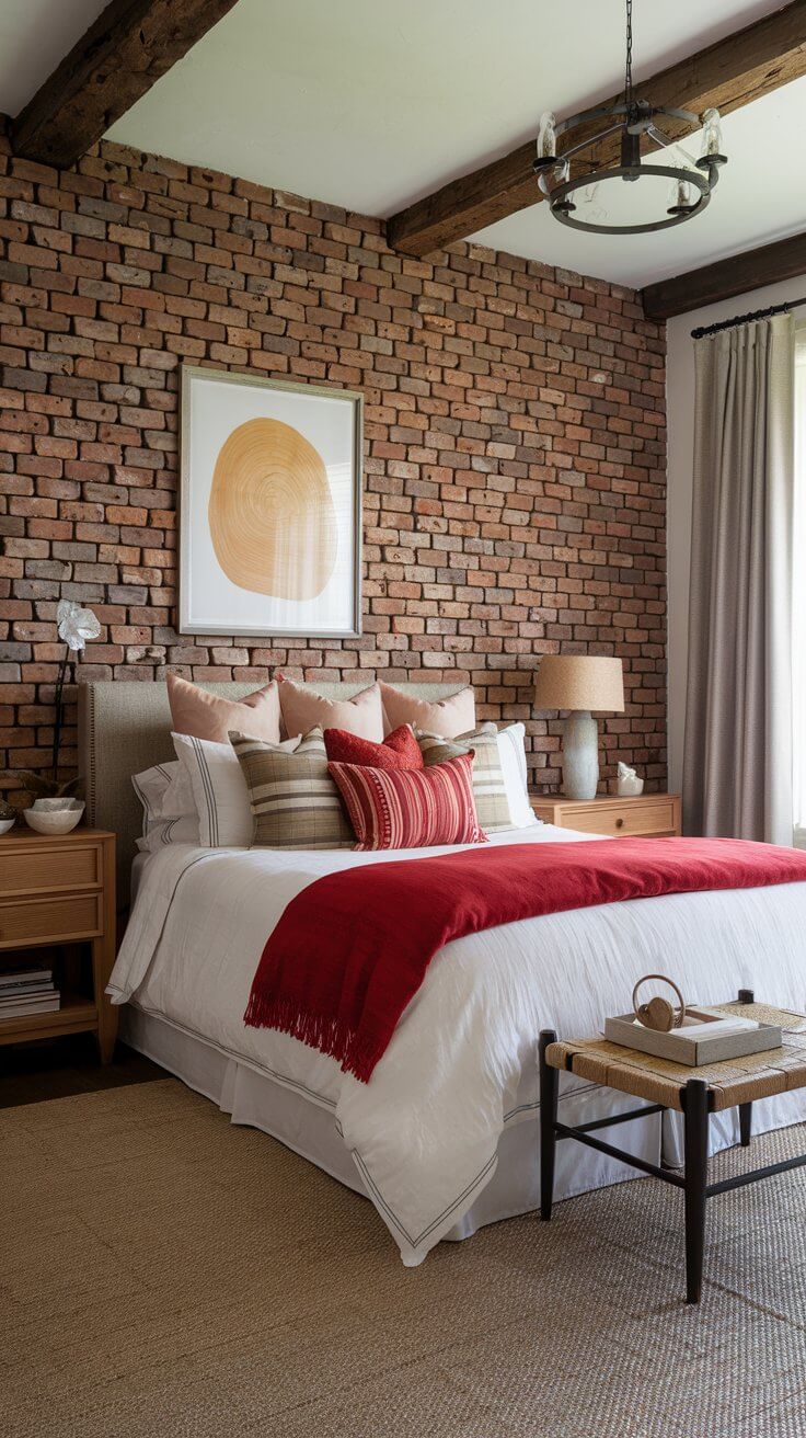 Rustic Red Brick Wall